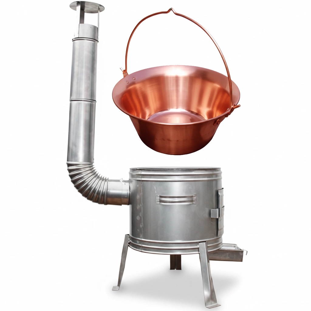 Medené kotlíky s kotlinou